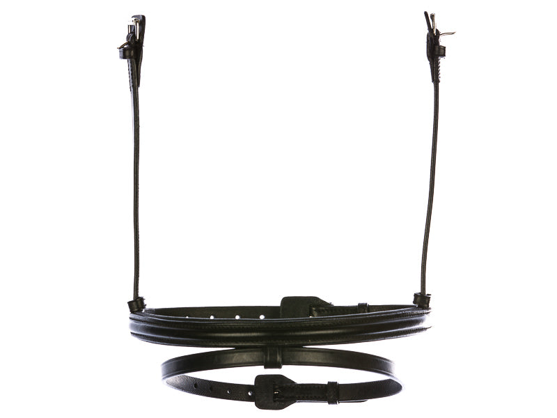 Kombiniertes Nasenriemen aus schwarzem Leder