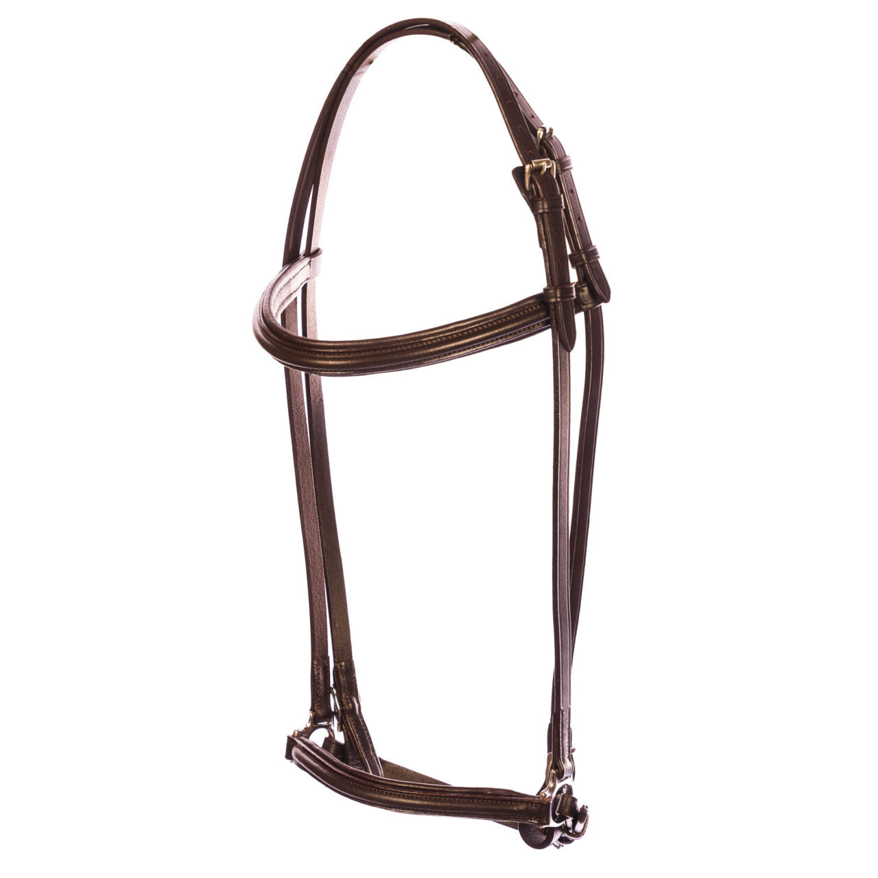 Elegante Trense aus braunem Leder