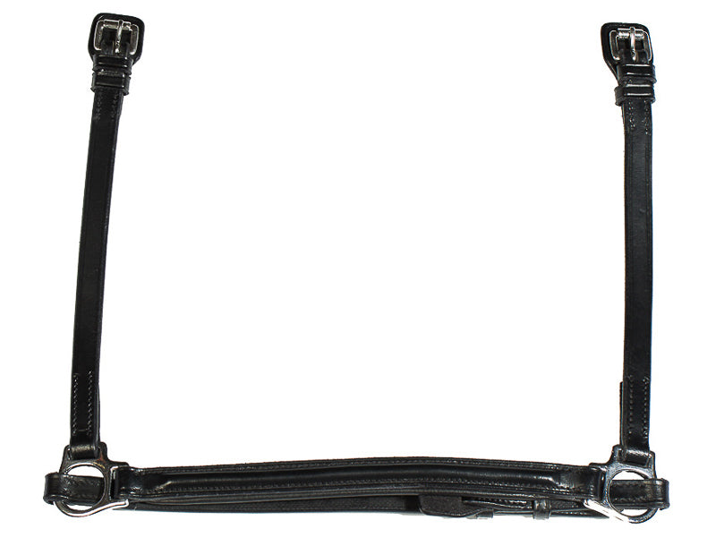 Hannoveranischer Sperrriemen aus schwarzem Leder