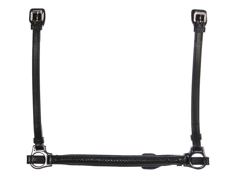 Hannoveranischer Sperrriemen mit schwarzer Flechtapplikation