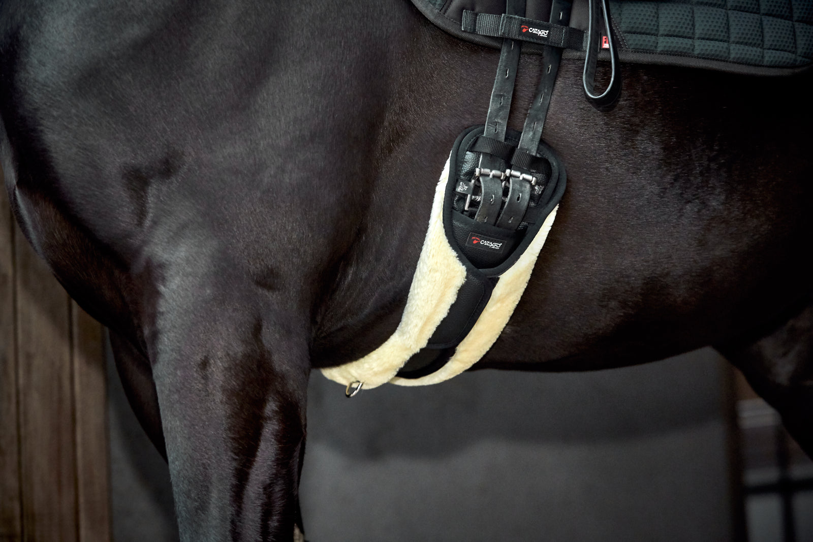 Gurt m. Kunstpelz Schwartz