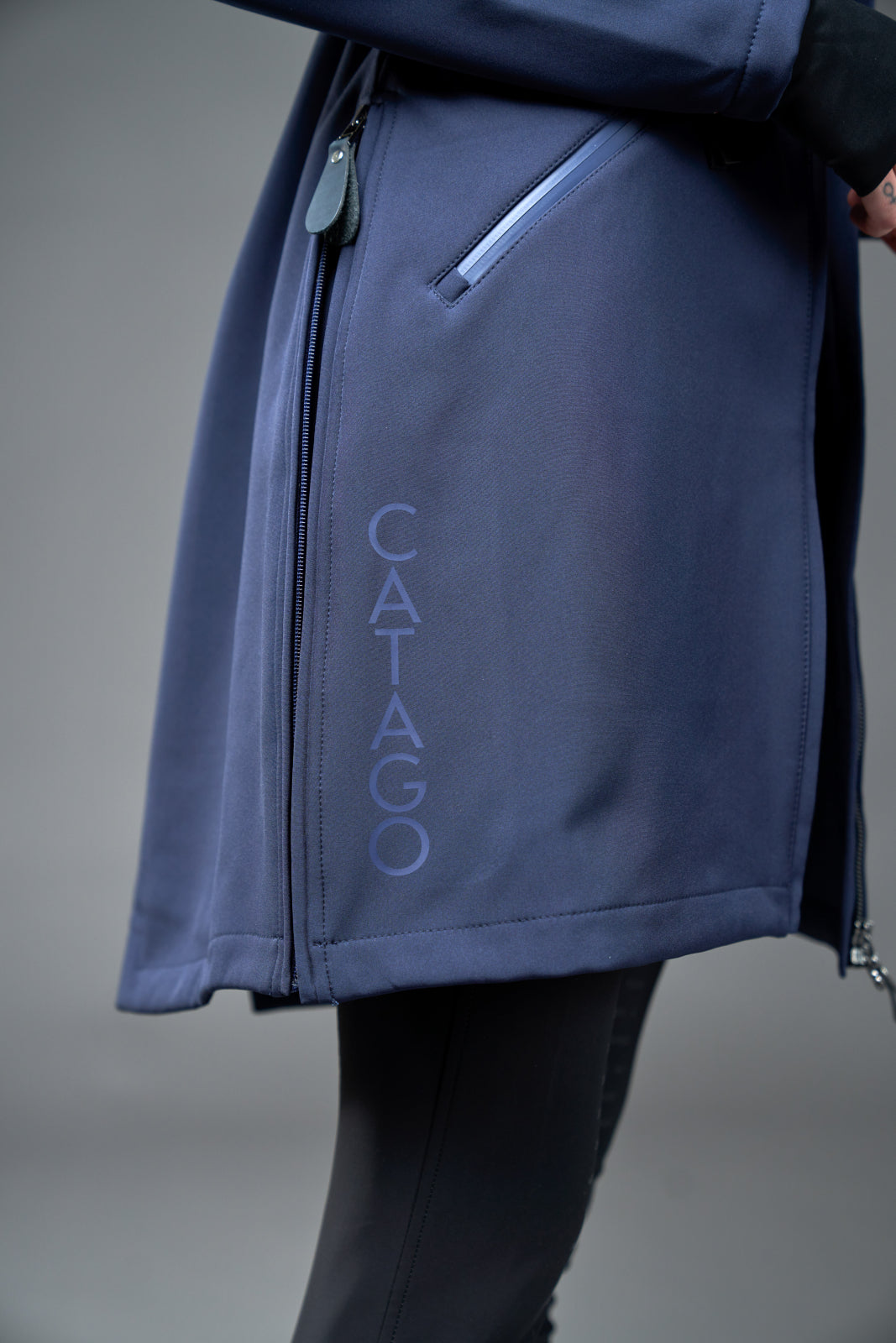 Abby long soft shell riding jacket