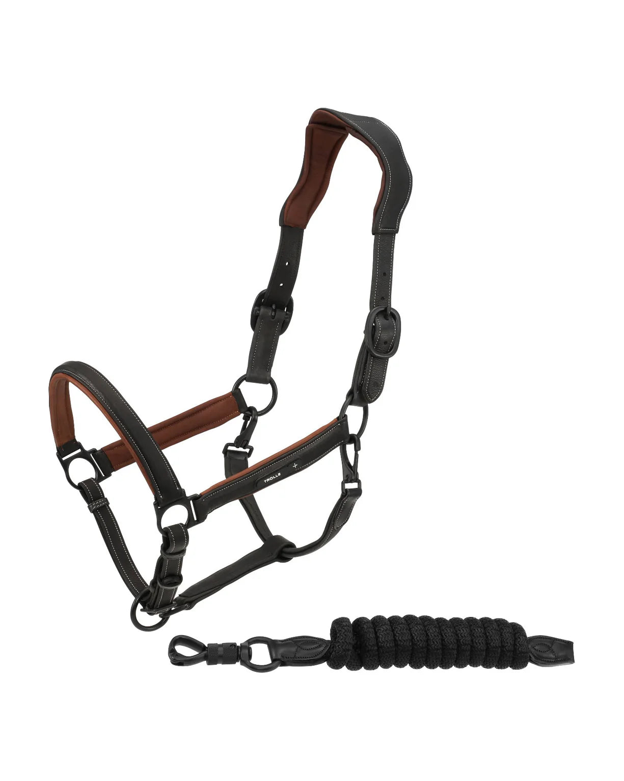 Ergonomisches Lederhalfter mit Strick