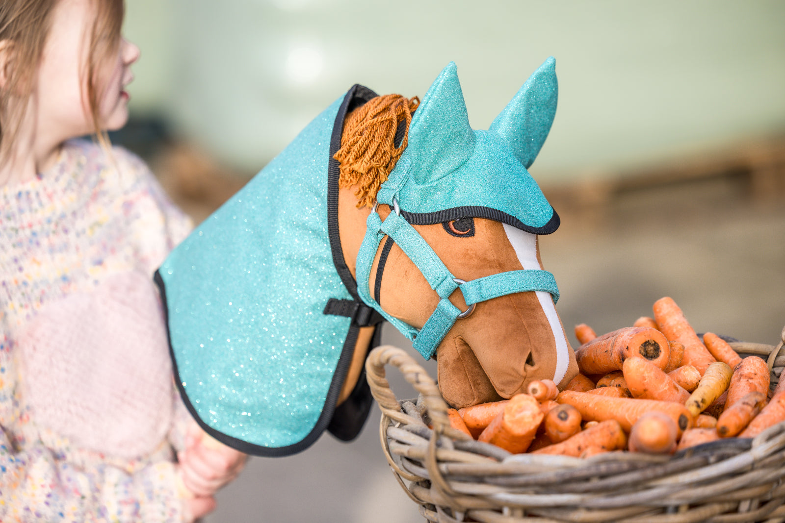 My Hobby Horse Rug & Ear Bonnet, glitter